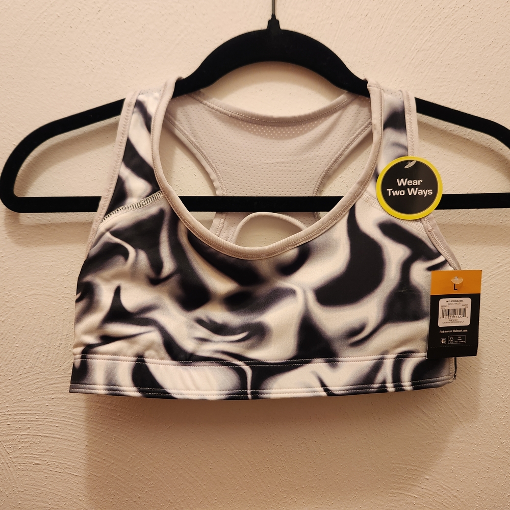 NWT Athletic Works Girls Sports Bra Large